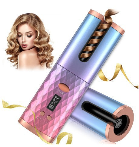 Portable Rechargeable  Women  Automatic Hair Curler - PixelGlamour