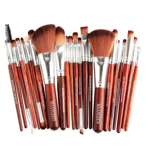 22 Piece Cosmetic Makeup Brush Set - PixelGlamour