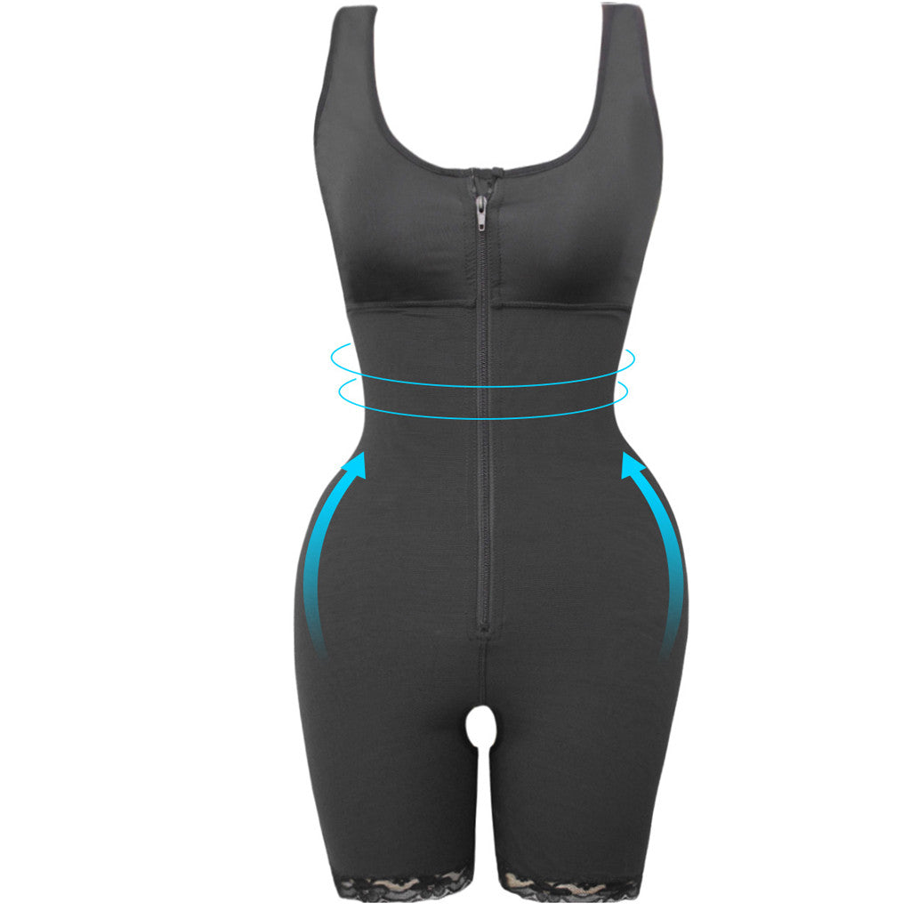 Women's Zipper Slimming Bodysuit Shapewear - PixelGlamour