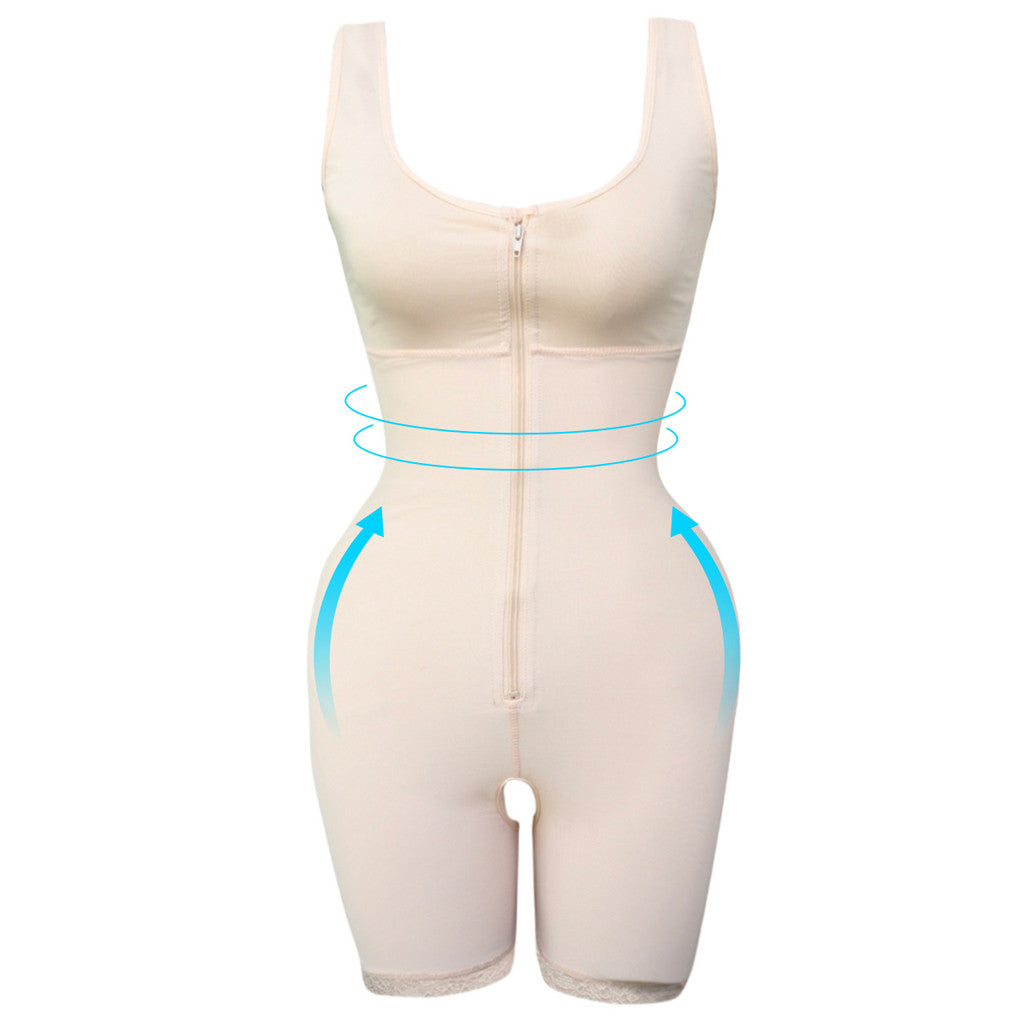 Women's Zipper Slimming Bodysuit Shapewear - PixelGlamour