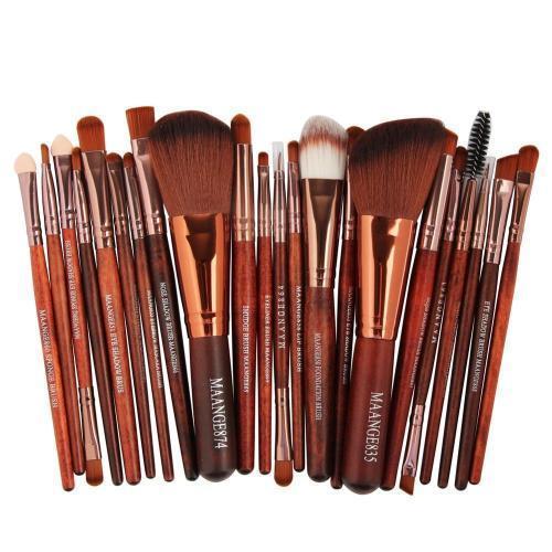 22 Piece Cosmetic Makeup Brush Set - PixelGlamour