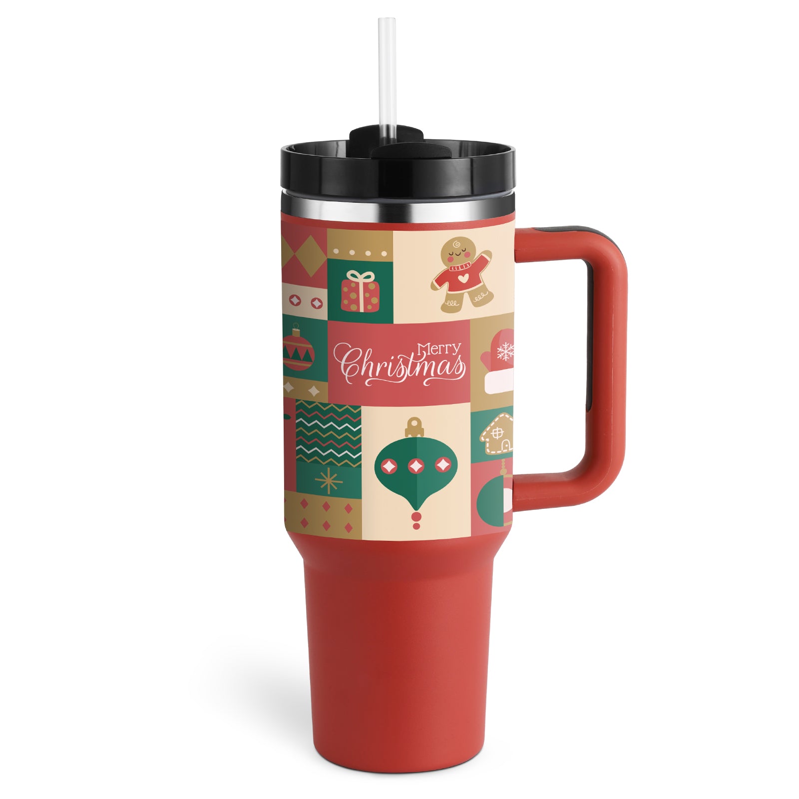 Ochapa 40 Oz Tumbler With Handle Straw Insulated - PixelGlamour