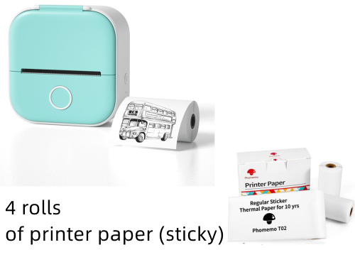 Portable Mini Thermal Label Printer - PixelGlamour