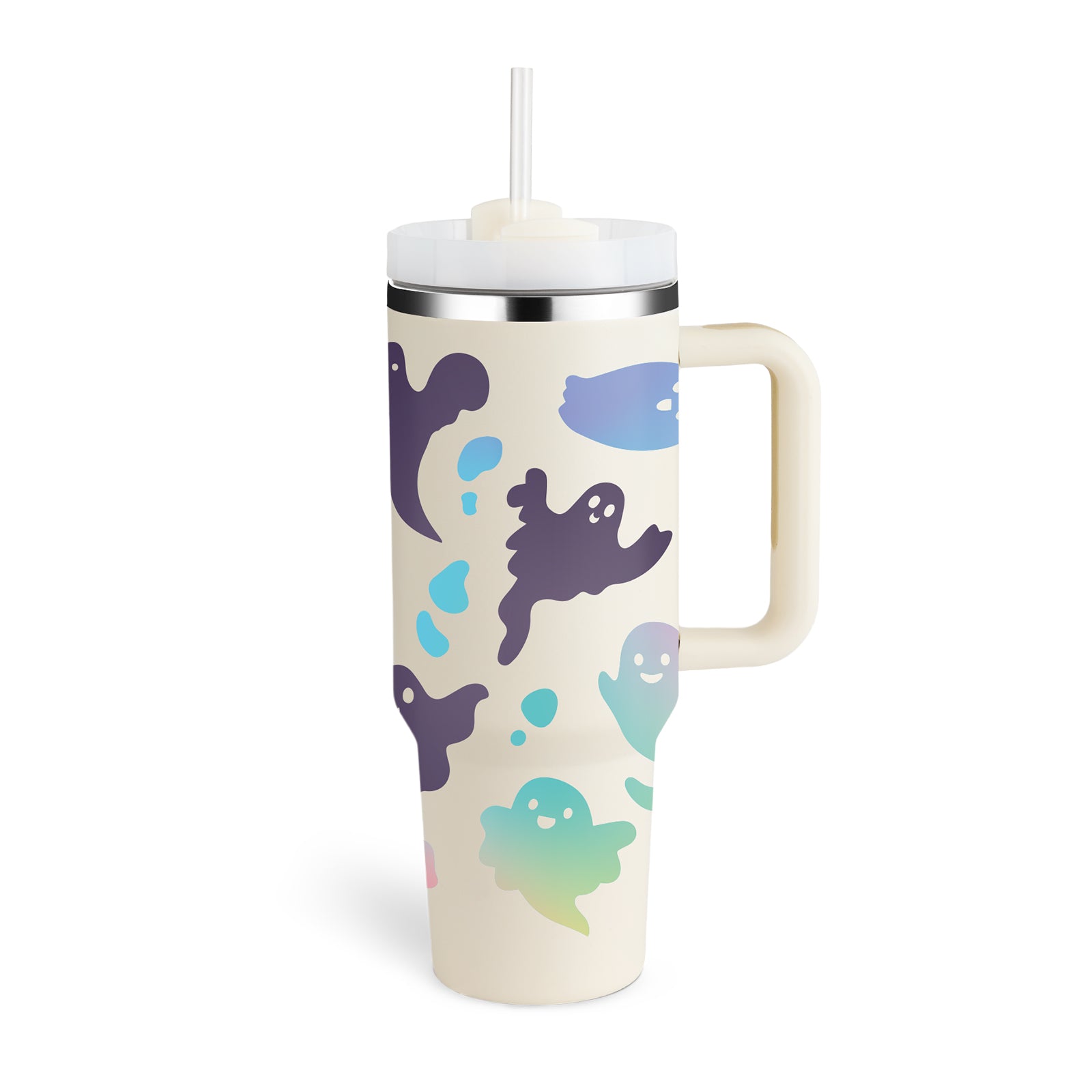 Ochapa 40 Oz Tumbler With Handle Straw Insulated - PixelGlamour