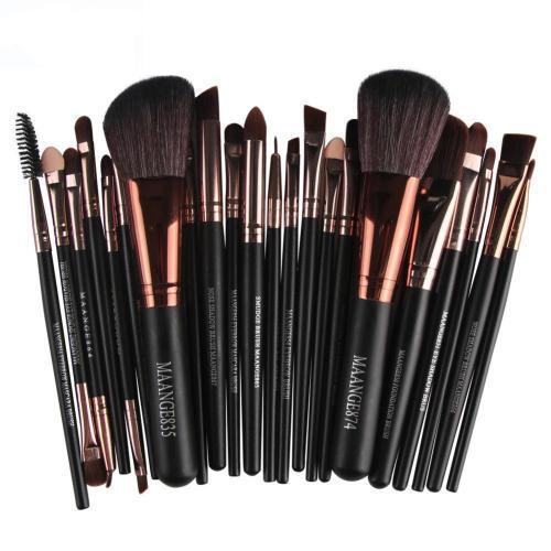 22 Piece Cosmetic Makeup Brush Set - PixelGlamour