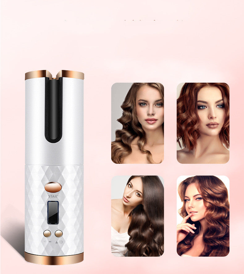 Portable Rechargeable  Women  Automatic Hair Curler - PixelGlamour