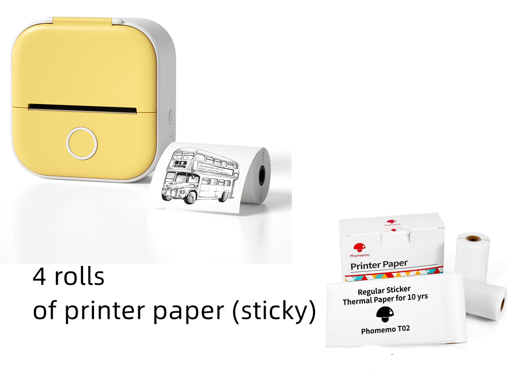 Portable Mini Thermal Label Printer - PixelGlamour