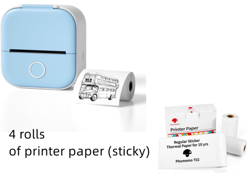 Portable Mini Thermal Label Printer - PixelGlamour