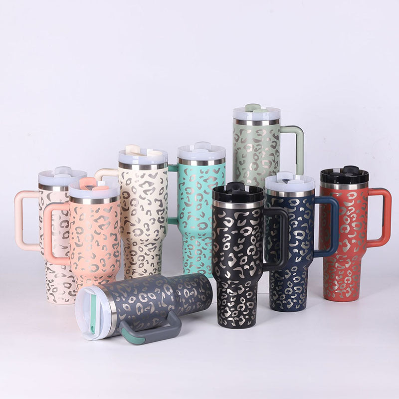 Ochapa 40 Oz Tumbler With Handle Straw Insulated - PixelGlamour