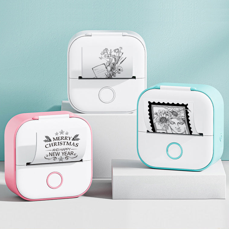 Portable Mini Thermal Label Printer - PixelGlamour